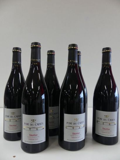 null 6 Saumur Rouge Le Pont des Cadets Cépage Cabernet Franc Btles lourdes façon...