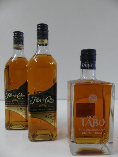 null 1 lot de 3 bouteilles : 1 Rhum Tabù Premium de la République Dominicaine 70...