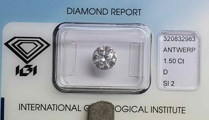 null Diamant Naturel taille Brillant (Round) couleur D (Blanc Exceptionnel Plus)...