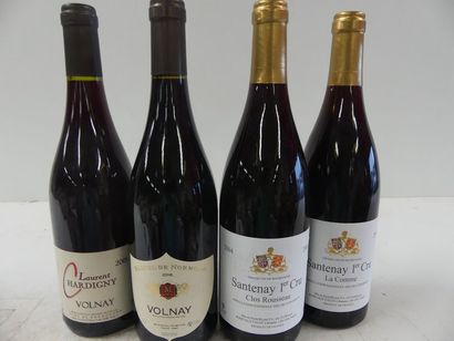 null 4 BTLES : 1 Volnay Laurent Chardigny Bourgogne Rouge 2015 ; 1 Volnay Marcel...