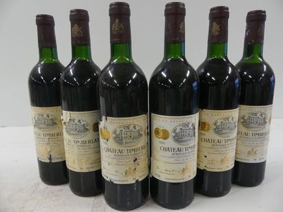 null 6 Château Timberlay Bordeaux Supérieur Elevage fûts de chêne Btles numérotées...