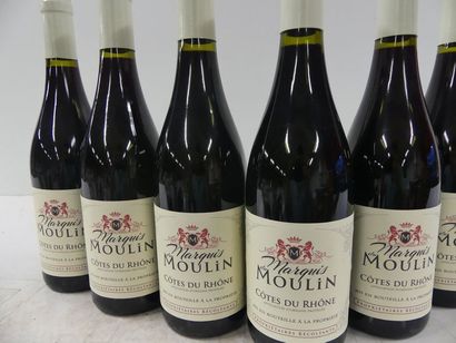 null 12 Côtes du Rhône Rouge Marquis du Moulin Propriétaire Récoltant 2017