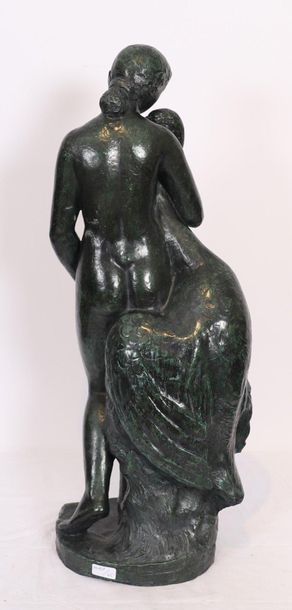 null GRAND BRONZE "LEDA ET LE CYGNE" DE Auguste GUÉNOT (1882-1966)

Sculpture en...