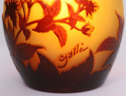 null HAWTHORN-FLOWER" VASE OF GALL

Ovoid in shape, decorated with orange hawthorn...