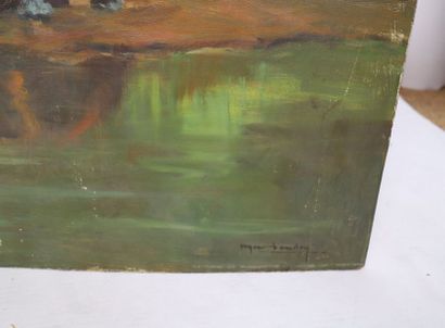 null TABLE "AFRICAN LANDSCAPE" by Roger BAUDRY (XXth)

Oil on isorel signed "Paul...