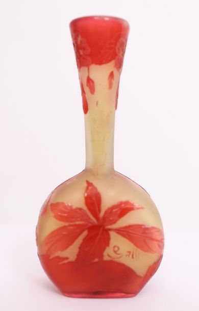 null SMALL VASE SOLIFLORE "WITH RED FLOWERS" OF GALLE

Decorated with red flowers...