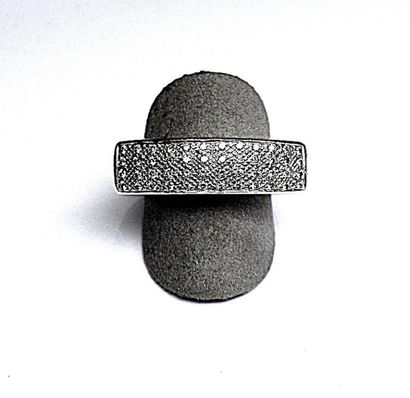 White gold ring set with high quality diamonds...
