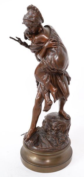 null BRONZE "LA TRAVERSEE DU GUE" BY V. CODINA (19th century)

Nice subject with...