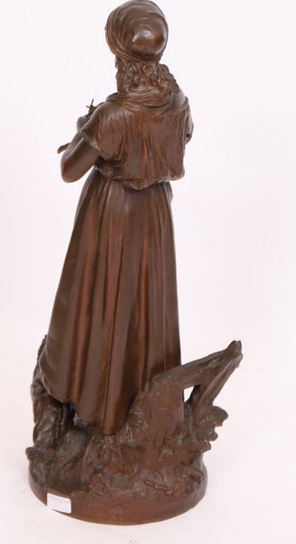 null BRONZE "JEUNE FERMIERE AU DINDON" by Auguste MOREAU (1834-1917)

In patinated...