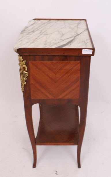 null SMALL TABLE MARKED LOUIS WRITING TABLE XV

In marquetry of curly veneer, with...