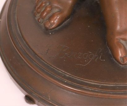 null BRONZE "ENFANTS AU CHIEN, UNE POUPEE A SES PIEDS" DE Francesco BARZAGHI (1839-1892)

Très...