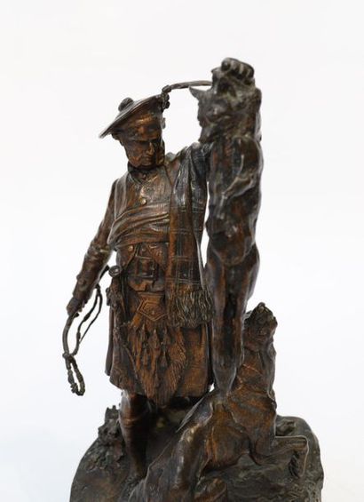 null BRONZE "CHASSEUR DE RENARD ECOSSAIS" Pierre-Jules MÈNE (1810-1879)

Sculpture...