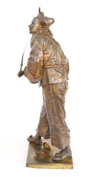 null BRONZE "AU CLAIR DE LUNE" D'Eutrope BOURET (1833-1906)

Joli sujet en bronze...