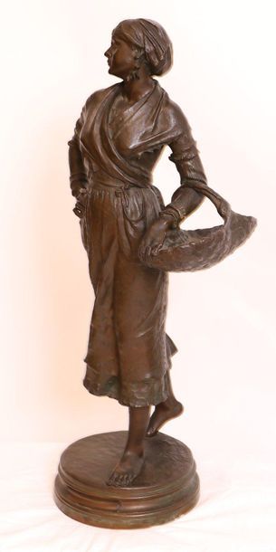 null BRONZE "PAYSANNE AU PANIER" DE Ernest Charles GUILBERT (1848-1920)

Grand sujet...