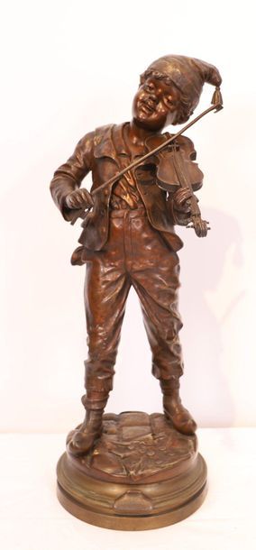 null BRONZE "LE PETIT VIOLONISTE OU LA BONNE RECETTE" DE Émile CARLIER (1849-1927)

Très...