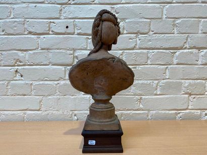 null VERY NICE EARTH BUST OF "JEANNE BECU, COMTESSE DU BARRY" BY Auguste PAJOU (1730-1809)

Patinated...