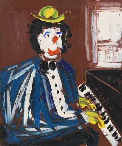 null PAINTING "CLOWN AT THE PIANO" SAID "THE PIANO SKYLIGHT" BY MR CRAVEN

Oil on...