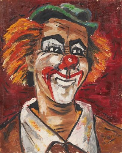 null PAINTING "CLOWN WITH GREEN HAT" BY MR. MARECHAL

Oil on canvas, signed.

Condition...