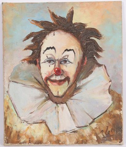 null PAINTING "CLOWN WITH WHITE COLLAR" BY R. LOROT

Oil on canvas, signed.

State...