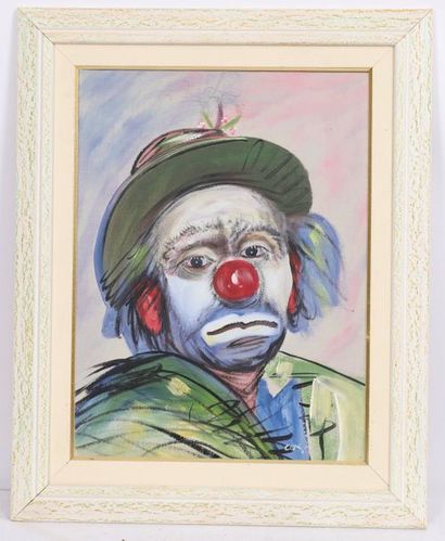null COX'S "CLOWN IN GREEN SUIT" PAINTING

Oil on canvas, signed, framed.

20th century...