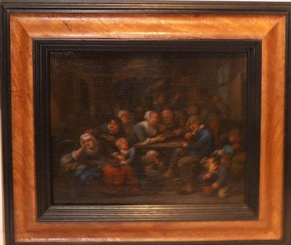 null TABLEAU "SCENE DE TAVERNE" ECOLE FLAMANDE XVIIè ATR. A VAN HEEMSKERK

Huile...