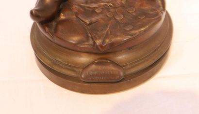 null BRONZE "LE PETIT VIOLONISTE OU LA BONNE RECETTE" DE Émile CARLIER (1849-1927)

En...