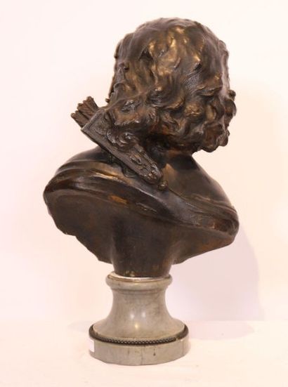 null BRONZE "BUSTE DE DIANE CHASSERESSE" DE Fernand CIAN (c.1886-1954)

En bronze...