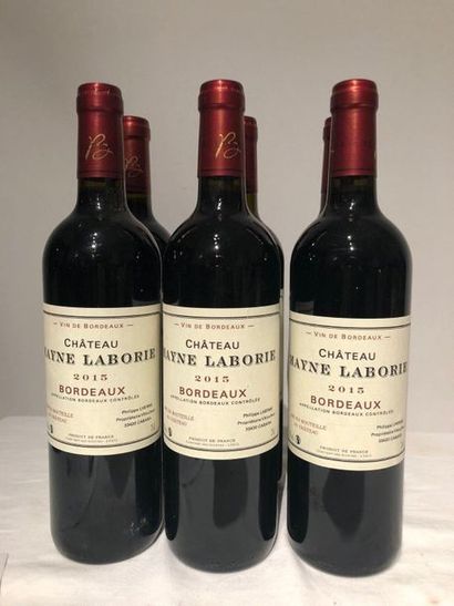 null Lot de 6 btes de MAYNE LABORIE Bordeaux 2015