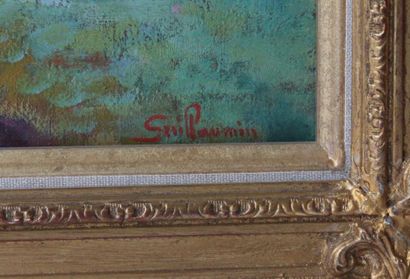 Armand GUILLAUMIN (1841- 1927) Baigneurs à Crozant Huile sur toile signée en bas...