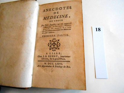 null (LILLE) - ANECDOTES of MEDICINE or SINGULAR FACTS CHOICE of SINGULAR FACTS related...