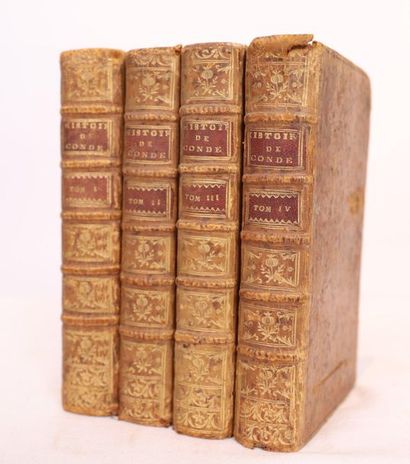 null HISTOIRE DE LOUIS DE BOURBON, PRINCE DE CONDE, Paris 1768 :

4 Volumes reliés...