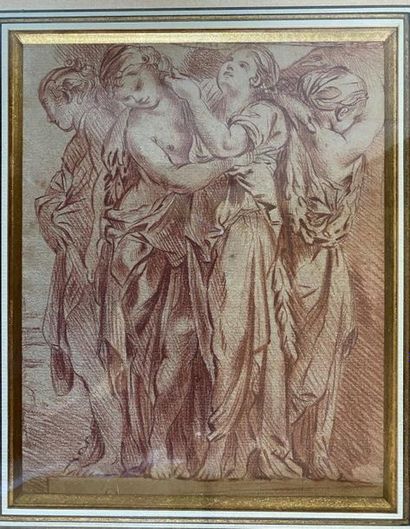 null FOUR YOUNG GIRLS - Blood Drawing - 

18th century 

H: 20 x W: 18 cm
