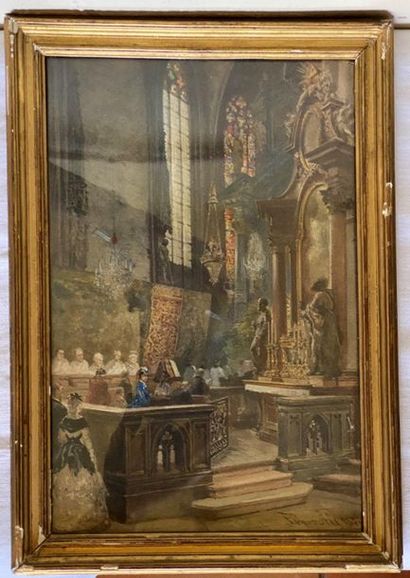 null Franz ALT (1821-1914)

Mass Scene

Watercolor signed lower right and dated 1872...