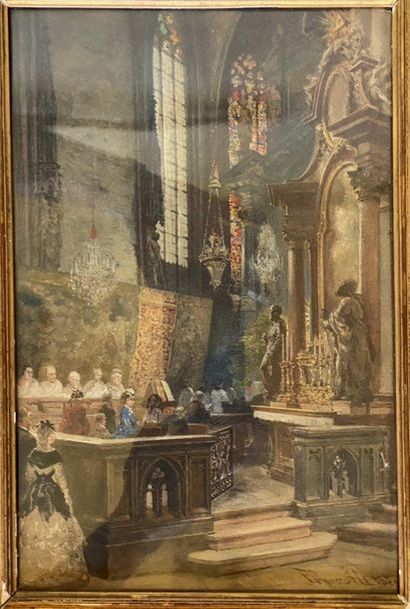 null Franz ALT (1821-1914)

Mass Scene

Watercolor signed lower right and dated 1872...