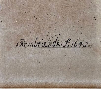 null LES MENDIANTS - Engraving after REMBRANDT 

19th century 

H: 18 x W: 15 cm