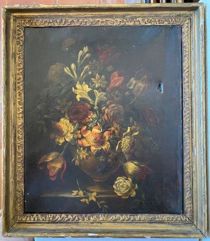 null ITALIAN STILL LIFE PAINTING WITH FLOWERS

XIXth, in the taste of the XVIIth...