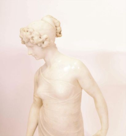 null ALABASTER SUBJECT "YOUNG LADY WITH A JUG"

In alabaster, resting on a naturalist...