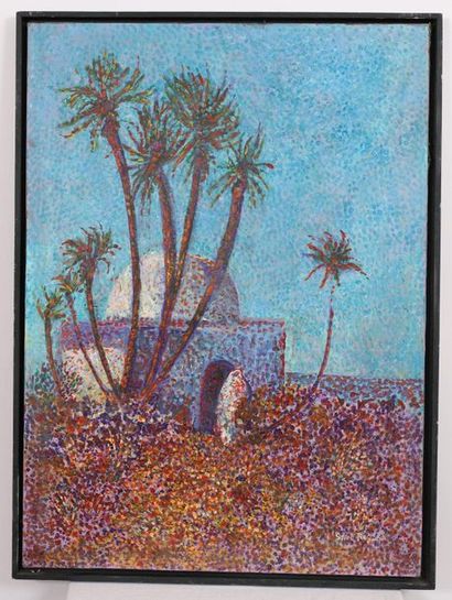 null Stan RESZKA (1924-Paris ap. 1951)

ORIENTALIST POINTILLIST PAINTING "WOMAN IN...