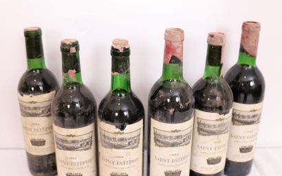 null LOT 6 BTES "SAINT ESTEPHE" 1984

Niveaux légérement bas et haute épaule.