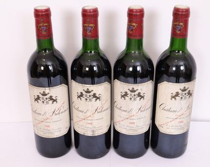 null LOT 4 BTES "CHÂTEAU D'ARDENNES" GRAVES 1988

Neck base levels