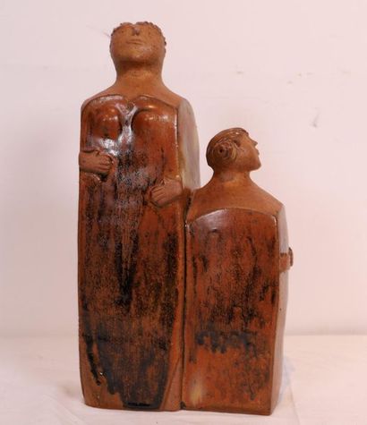 null PRETTY SCULPTURE "MOTHER AND DAUGHTER" BY MONIQUE LESBROUSSART

Glazed ceramic...