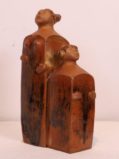 null PRETTY SCULPTURE "MOTHER AND DAUGHTER" BY MONIQUE LESBROUSSART

Glazed ceramic...