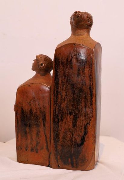 null PRETTY SCULPTURE "MOTHER AND DAUGHTER" BY MONIQUE LESBROUSSART

Glazed ceramic...