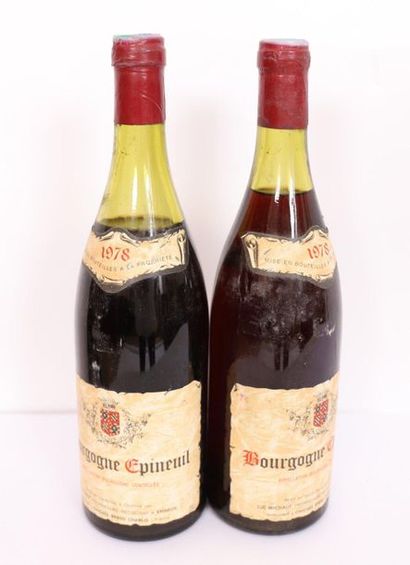 null LOT 2 BTES "BOURGOGNE EPINEUIL" 1978

High and low shoulder levels.