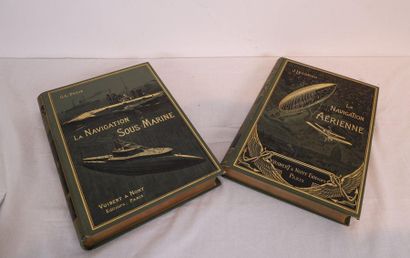 null Set of two volumes: 

LECORNU (J.). LA NAVIGATION AÉRIENNE, PARIS,LIBRAIRIE...