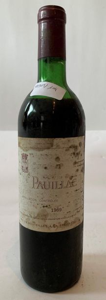 null 1 BOX PAUILLAC - 

1969

Stained label 

Low shoulder level