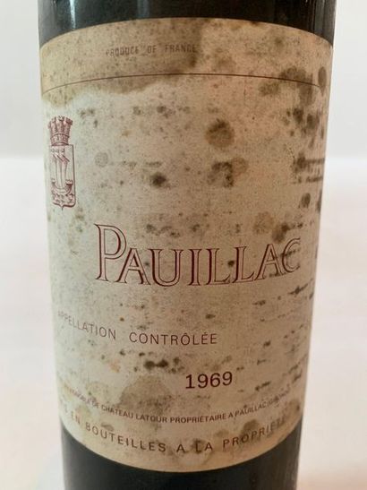null 1 BOX PAUILLAC - 

1969

Stained label 

Low shoulder level