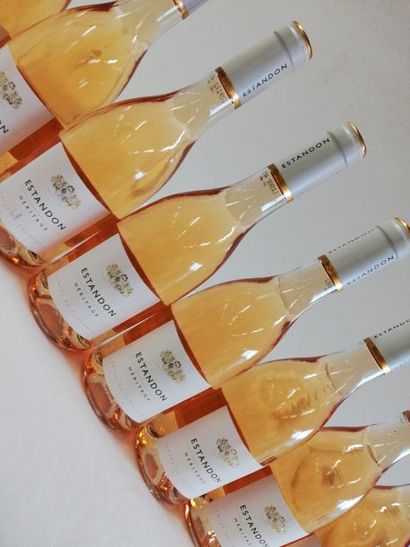 null 12 Provence rosé. L'Heritage de l'Estadon. 2018. 50cl. Harvesting in Brigno...