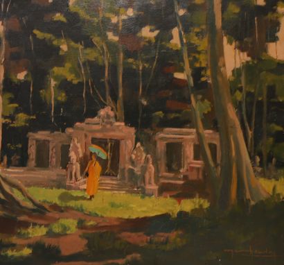 Roger BAUDRY TABLE "SOUTH-EAST ASIA LANDSCAPE" by Roger BAUDRY (XXth)

Gouache on...