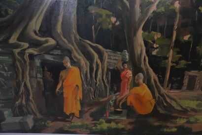 Roger BAUDRY TABLE "SOUTH-EAST ASIA LANDSCAPE" by Roger BAUDRY (XXth)

Gouache on...